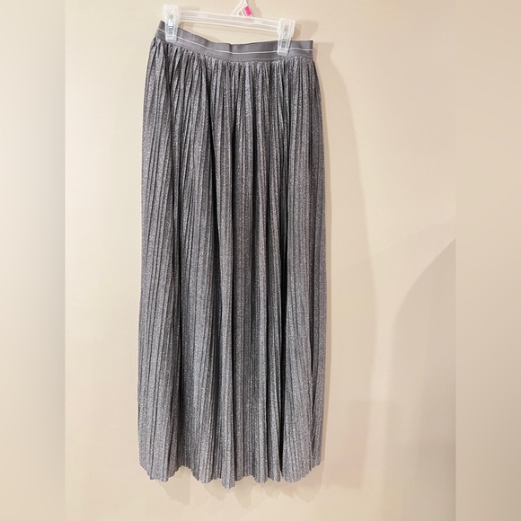 aerie Dresses & Skirts - Aerie Metallic Silver Maxi Skirt
